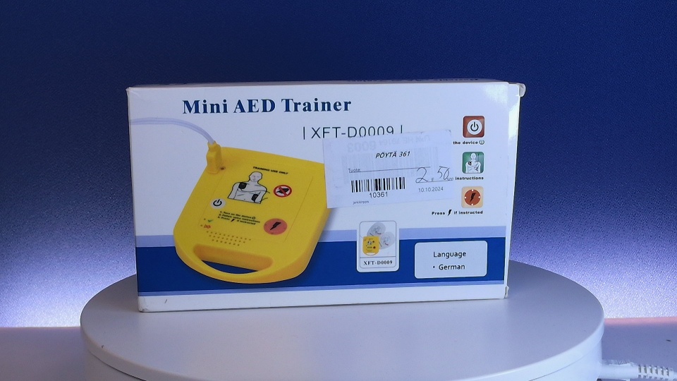 Mini AED -harjoittelulaite