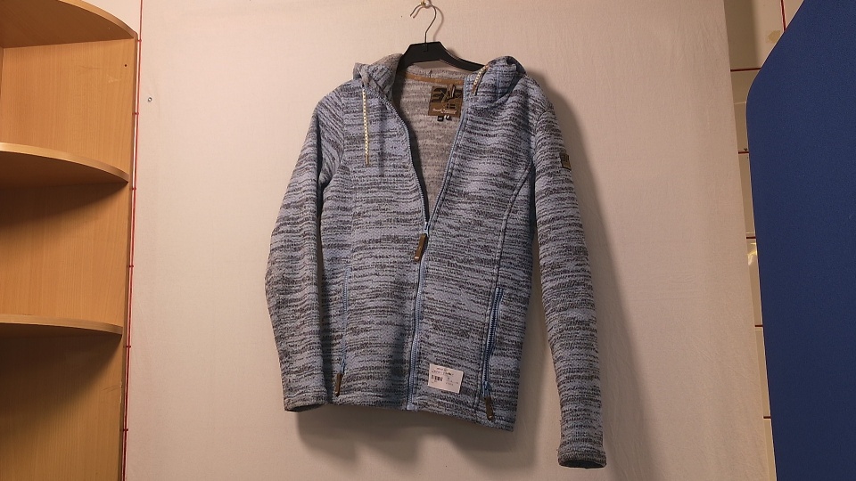 Hupullinen sininen fleece